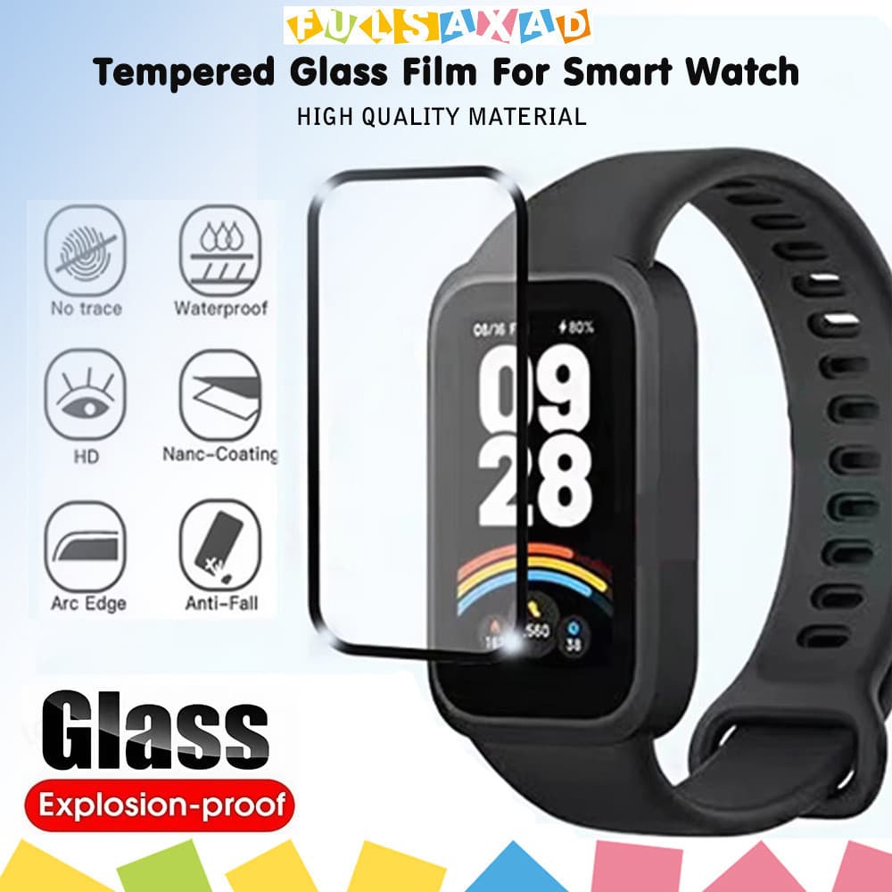 ฟิล์มแก้วนุ่ม / 3D สำหรับ for Xiaomi Mi Band 9 Active 8 Active / Redmi Band 3/2 ป้องกันหน้าจอ Gores รูปที่ 1