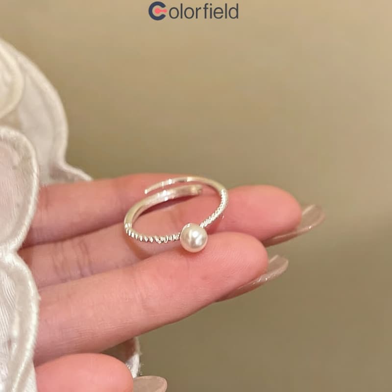 Colorfield เซต 3 ชิ้น แหวน ประดับโบว์ ประดับไข่มุก หรูหราแสง ละเอียดอ่อน ผู้หญิงที่ เครื่องประดับแฟชั่น-COD รูปที่ 8