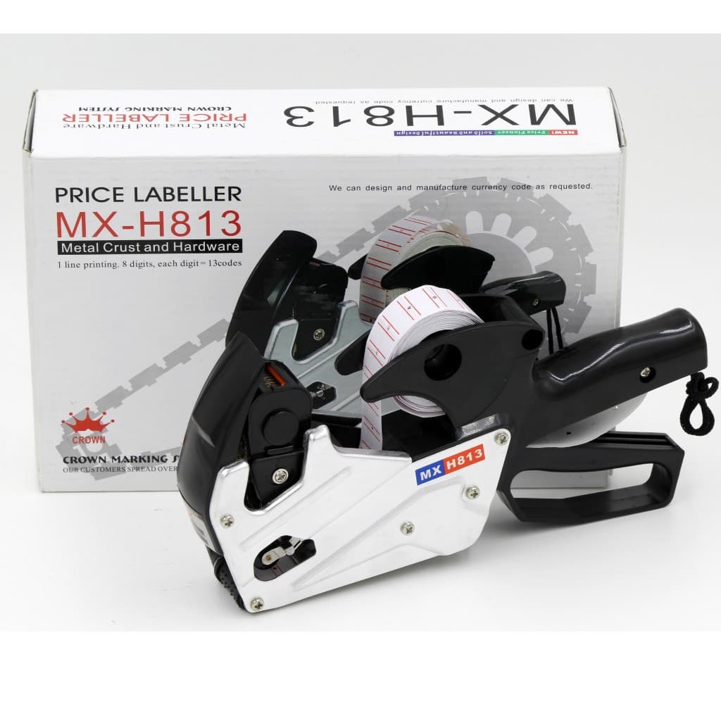 MX-813 เครื่องยิงป้ายราคา อลูมิเนียม โลหะ ปืนยิงราคาสินค้า 7 หลัก Price Labeler ที่ติดป้ายราคา เครื่องยิงราคา เครื่องติด รูปที่ 3