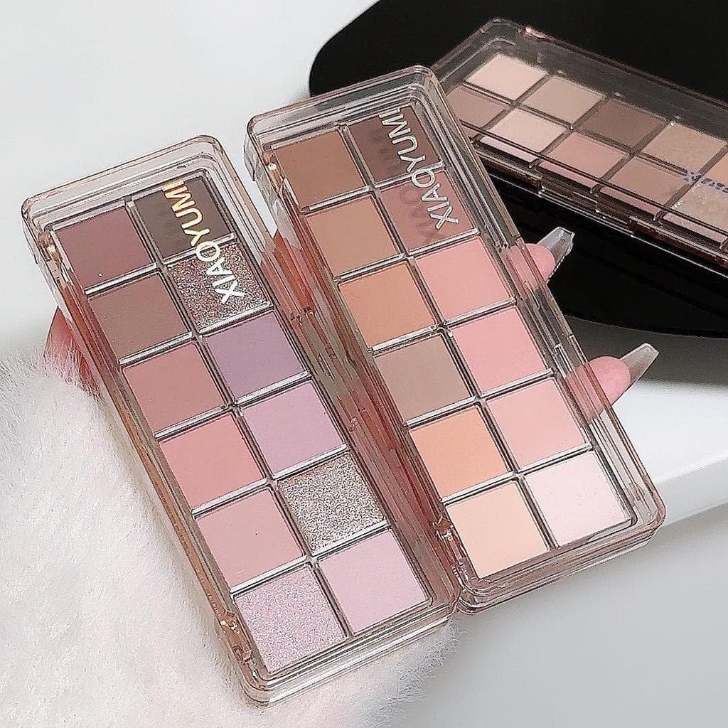 happy-girl: พาเลตตา 12 สี บลัชออน+ไฮไลต์+เฉดดิ้ง จบในตลับเดียว พีชชมพู บ๊วยหวาน ยีนส์วินเทจ ครบทุกลุค ติดทน รูปที่ 6