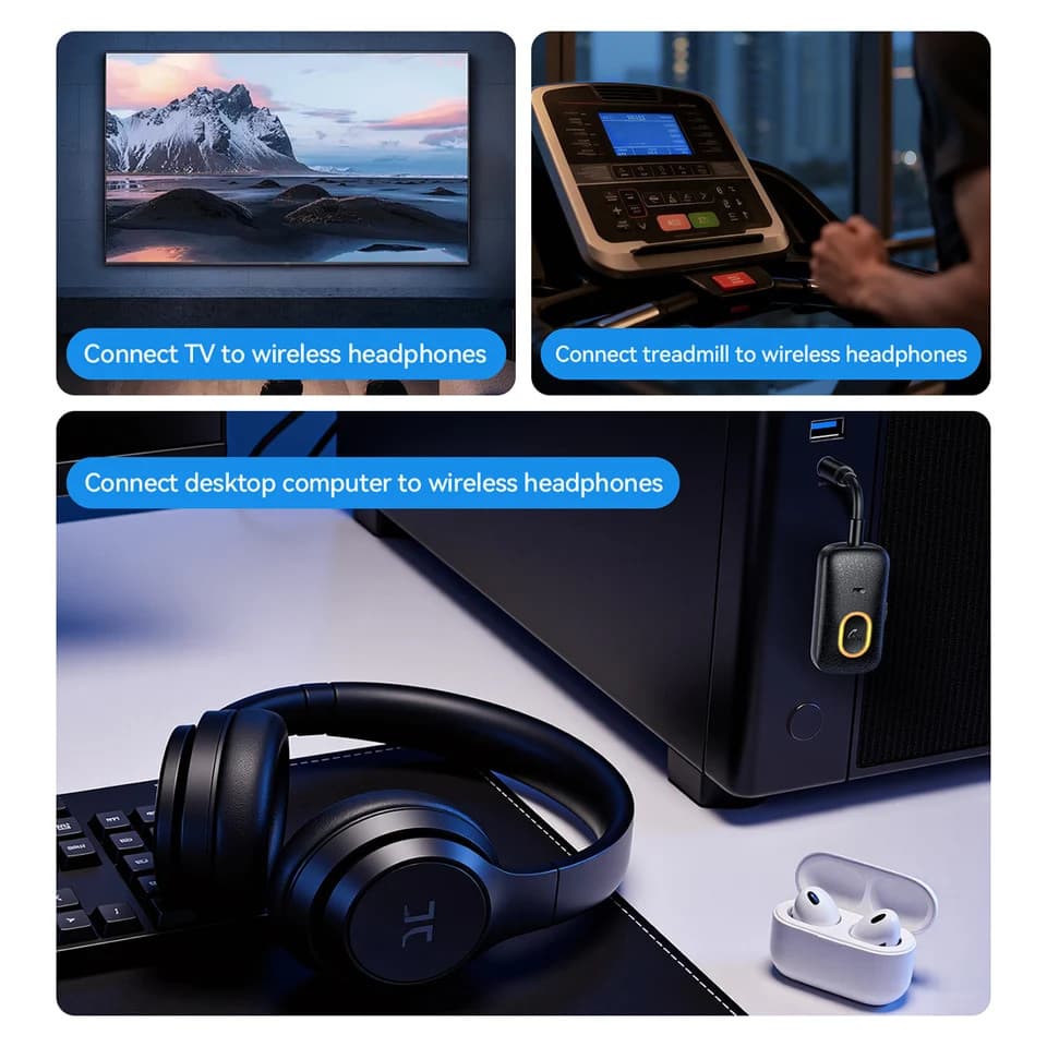 HOCO E151 AUX Transmitter / Receiver อะแดปเตอร์บลูทูธ 2in1 แปลงเครื่องเสียง AUX เป็นไร้สาย รองรับการโทร BT 5.4 hc5 รูปที่ 6