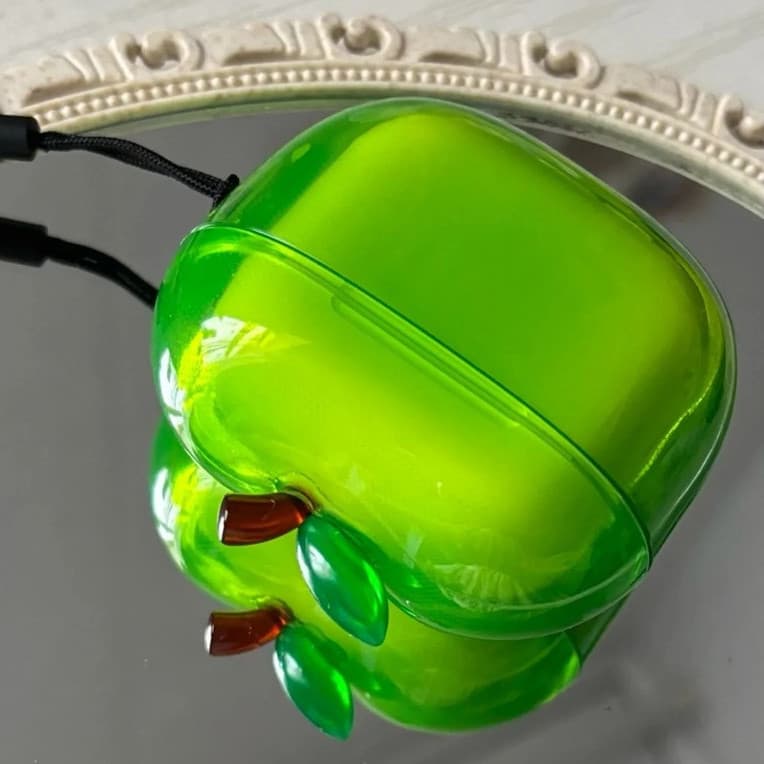 เคสหูฟังผลไม้ใสน้ําแข็งเหมาะสําหรับ AirPods Pro3/AirPods4/Pro2 เคสป้องกันกันกระแทกโปร่งใสสูงสไตล์ใหม่ รูปที่ 2