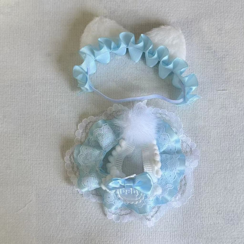 Hand-Made sp เสื้อผ้าเด็กรุ่นที่สามชุด 10 ซม.ฤดูหนาวการเคลื่อนไหว Koori Garden Hairband สายรัดกระโปรงชุดสองชิ้น รูปที่ 8