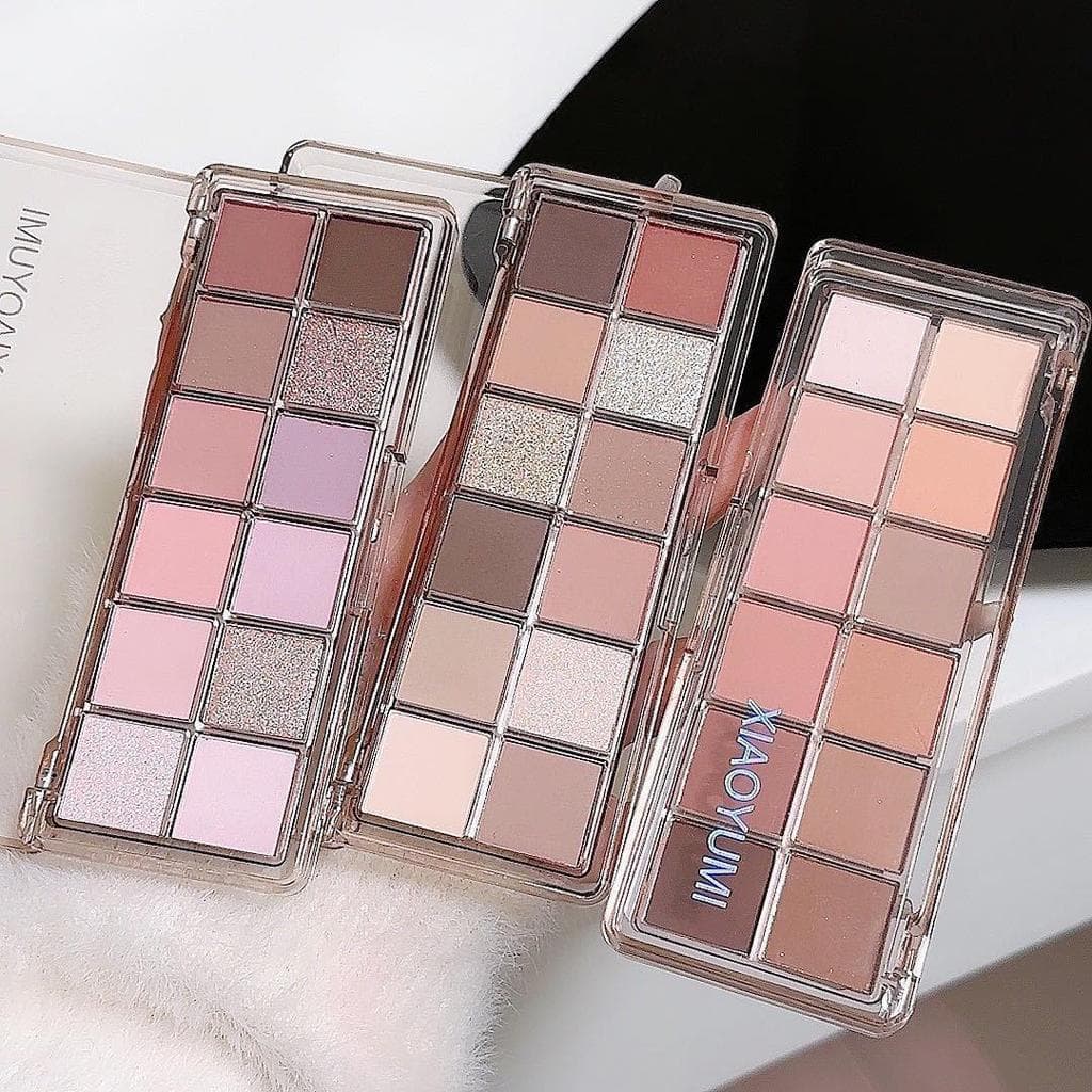 happy-girl: พาเลตตา 12 สี บลัชออน+ไฮไลต์+เฉดดิ้ง จบในตลับเดียว พีชชมพู บ๊วยหวาน ยีนส์วินเทจ ครบทุกลุค ติดทน รูปที่ 2