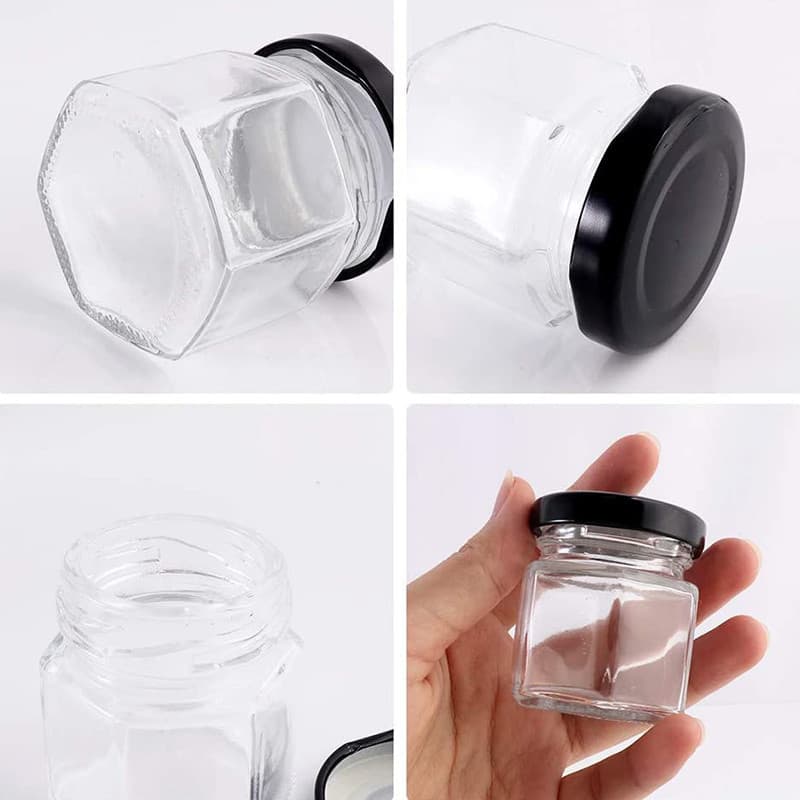 HOME ขวดแก้วใส่น้ำพริก ทรงพุดดิ้ง ฝาเกลียวปิดสนิท ความจุ 45/65/80/180/280/380/730ml หลายขนาด รูปที่ 7