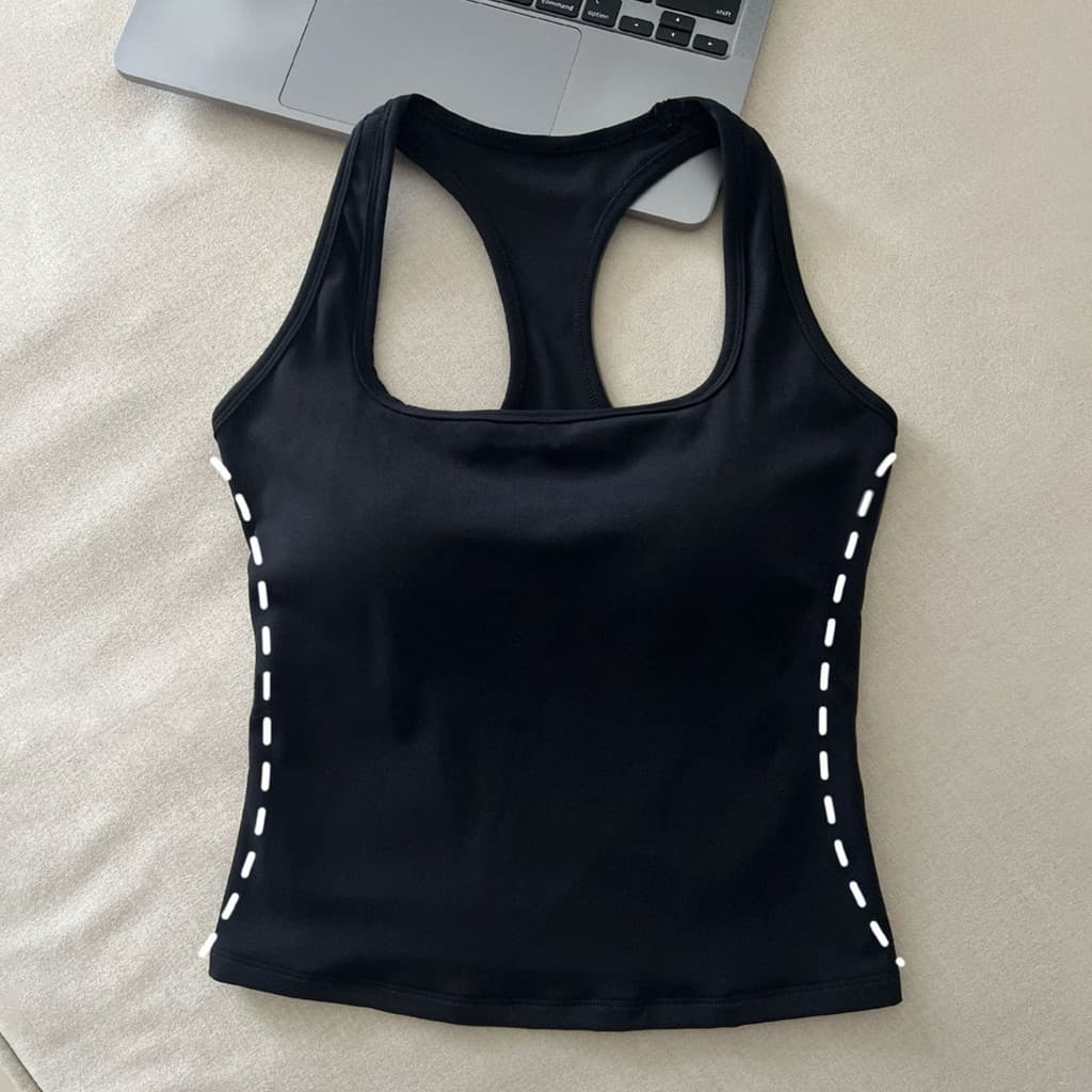 MAGIEYOGA สปอร์ตบรา H-shaped Beauty Back เสื้อกั๊กกันกระแทกวิ่งออกกําลังกาย รูปที่ 5