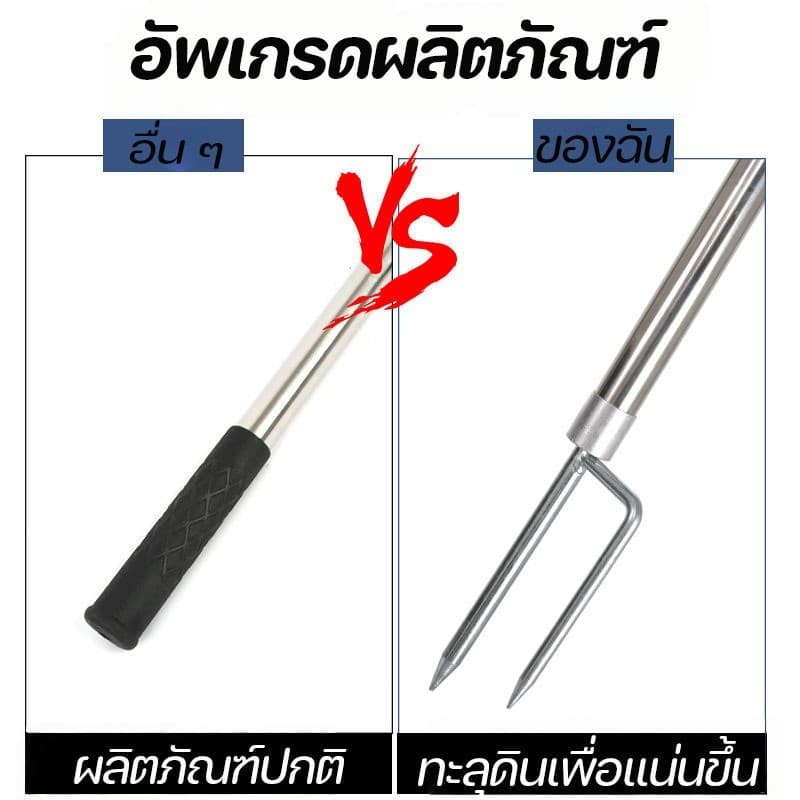 เสาทาร์ป เสาฟลายชีทอลูมิเนียม เสาเต็นท์อลูมิเนียม เมตร เสาทาร์ป เสาค้ำเต็นท์ แบบยืดหดสแตนเลส รูปที่ 5