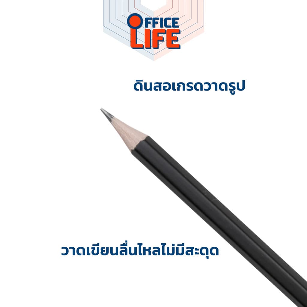 Renaissance ดินสอไม้ ดินสอเกรดวาดรูป Drawing Pencil มีหลายความเข้มให้เลือก รูปที่ 4