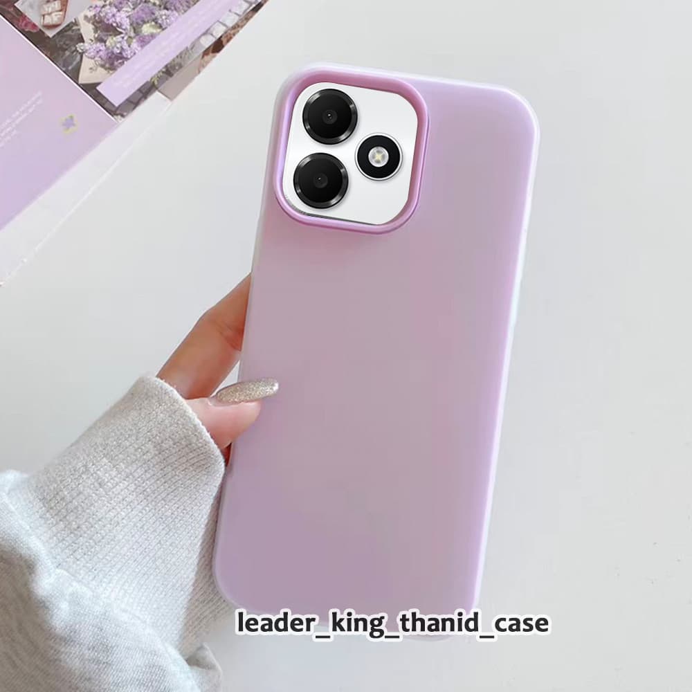 เคสมือถือ สำหรับ OPPO A6C A6S A6X A6T Pro A6 4G/5G เคส2ชั้น สีพื้นพาสเทล สีสันสดใส ป้องกันกระแทกดี เปิดเลนส์กล้อง 057 รูปที่ 5
