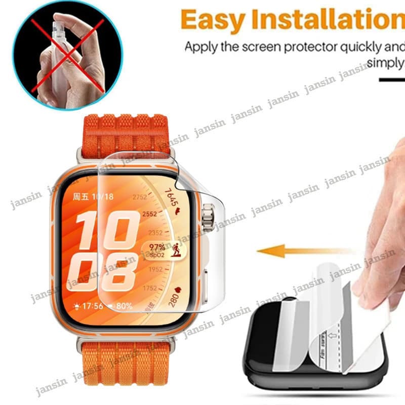 ฟิล์มไฮโดรเจล 1-3PCS ฟิล์มป้องกันหน้าจอ สําหรับ Huawei Watch Fit 5 5pro Films รูปที่ 7