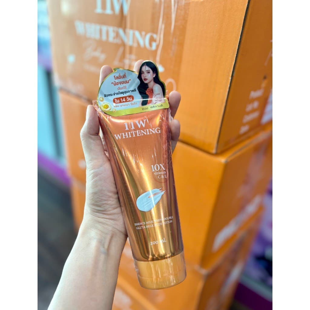 โลชั่น 11W Whitening กู้ผิวคล้ำเสีย ผิวขาวกระจ่างใส ออร่าพุ่ง บำรุงผิวกาย ของแท้ รูปที่ 4