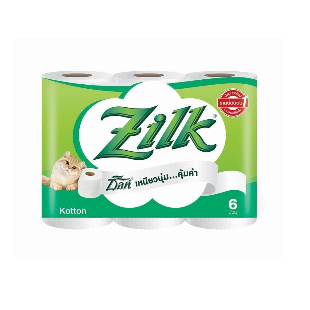 ซิลค์กระดาษคอตตอนม้วน X6 ZILK COTTON 6 P รูปที่ 1