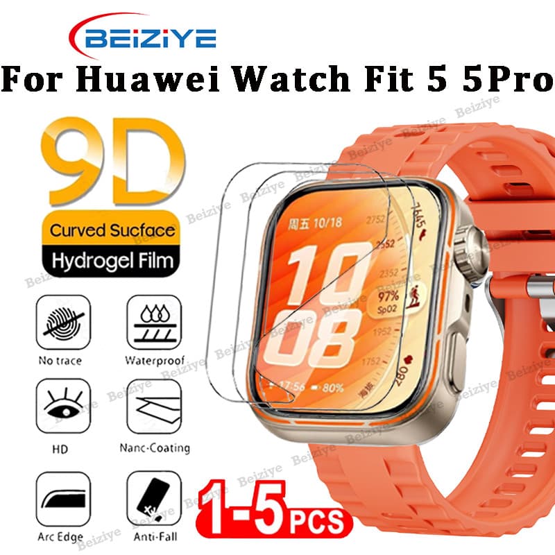 ฟิล์มไฮโดรเจล TPU สําหรับ Huawei Watch Fit 5/5 Pro ฟิล์มกันรอยหน้าจอนาฬิกา