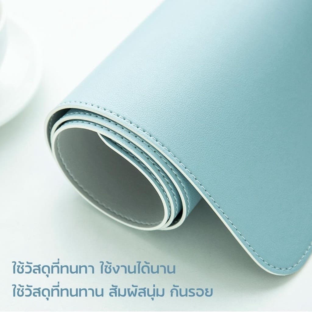 แผ่น รอง คอมพิวเตอร์ โน๊ตบุ๊ค เสื่อหนังปูโต๊ะ กันลื่น กันน้ำ แผ่นรองเมาส์หนัง PU /gaming mousepad รูปที่ 5
