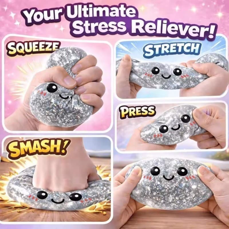 Glitter Dumpling Squishies ของเล่น Bun Baozi Dumpling Mystery กล่องที่มีสีสันอาหาร Squishy Sensory Fidget ของเล่น Anti Stress Squeeze ลูก รูปที่ 9