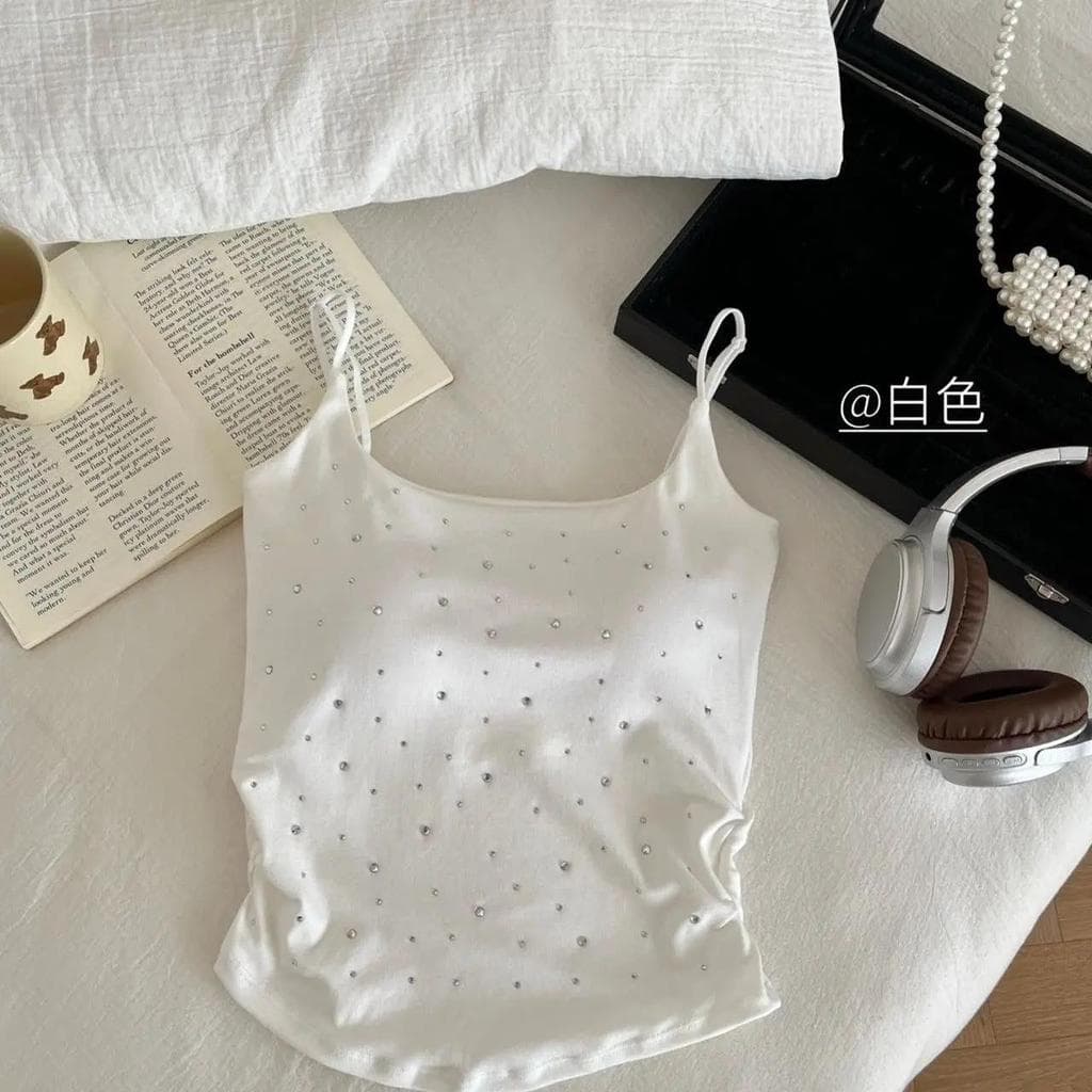 B-344 Blink top เสื้อสายเดี่ยวเพรช มีฟองน้ำในตัว มีบราซับใน รูปที่ 7