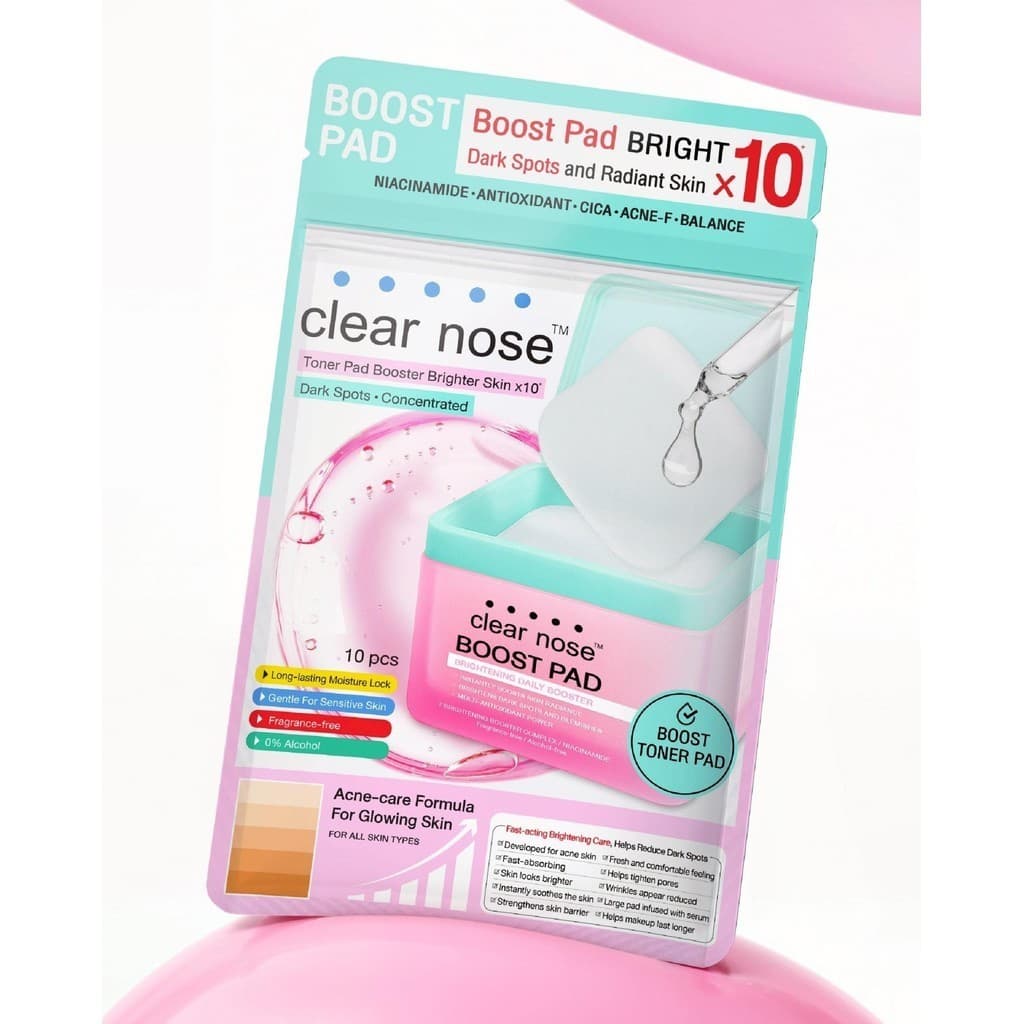 Clear nose Toner Pad เคลียร์โนส โทนเนอร์ แพด บูสต์แพด / มอยส์แพด รูปที่ 4