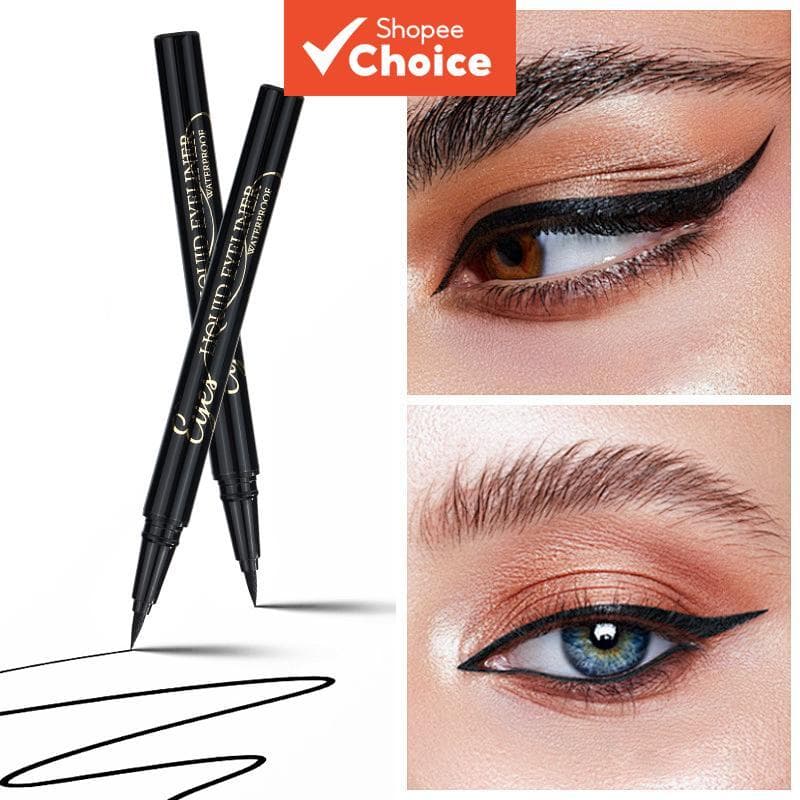 GICYMANTY Smooth Eyeliner Pen, Long-Wearing Smudge Proof Eye Makeup, Daily Xmas Party Essential, 1 ชิ้น รูปที่ 1