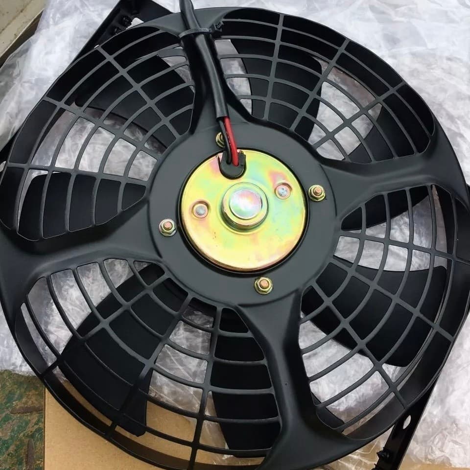 พัดลม นำเข้า แบบเป่า 10 นิ้ว 12V โครงเหล็ก เป่า ระบายความร้อน พัดลมแอร์ ระบายอากาศ พัดลมแผง หม้อน้ำ ดูด รูปที่ 5