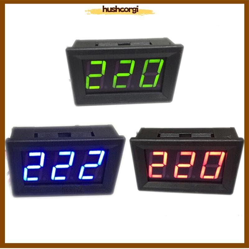 AC 70-500V โวลต์มิเตอร์แบบดิจิตอลจอแสดงผล LED 2 สายไฟโวลต์มิเตอร์ทดสอบแรงดันไฟฟ้าหุ้นใหม่ รูปที่ 1