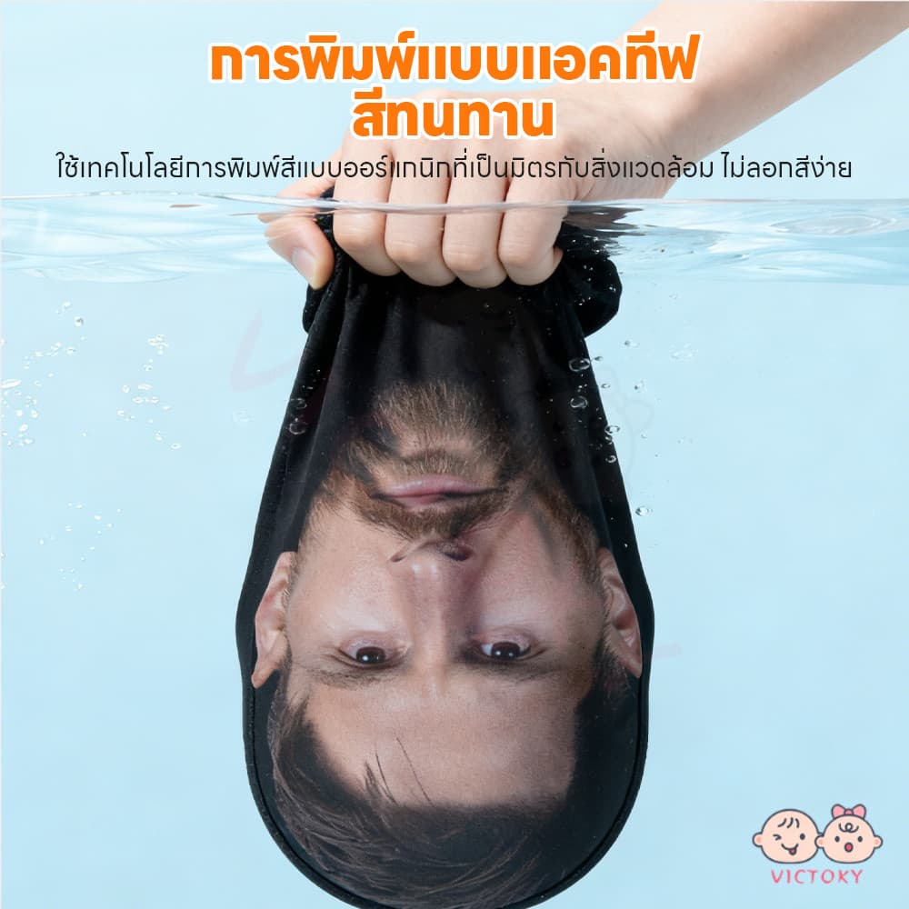 VICTOKY หน้ากากตาข่ายตัวละคร หน้ากากตลก คนดัง หน้ากากเต็มหน้า มุมมองใบหน้า หมวกตลก รูปที่ 4