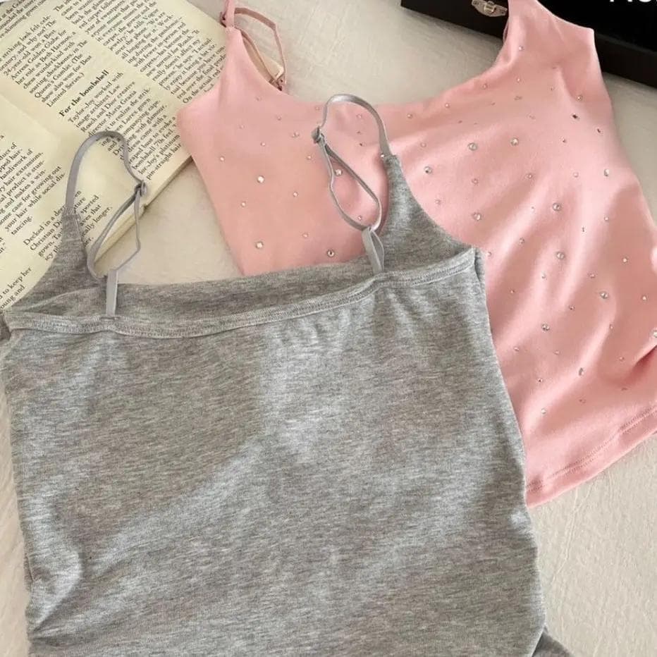 B-344 Blink top เสื้อสายเดี่ยวเพรช มีฟองน้ำในตัว มีบราซับใน รูปที่ 4