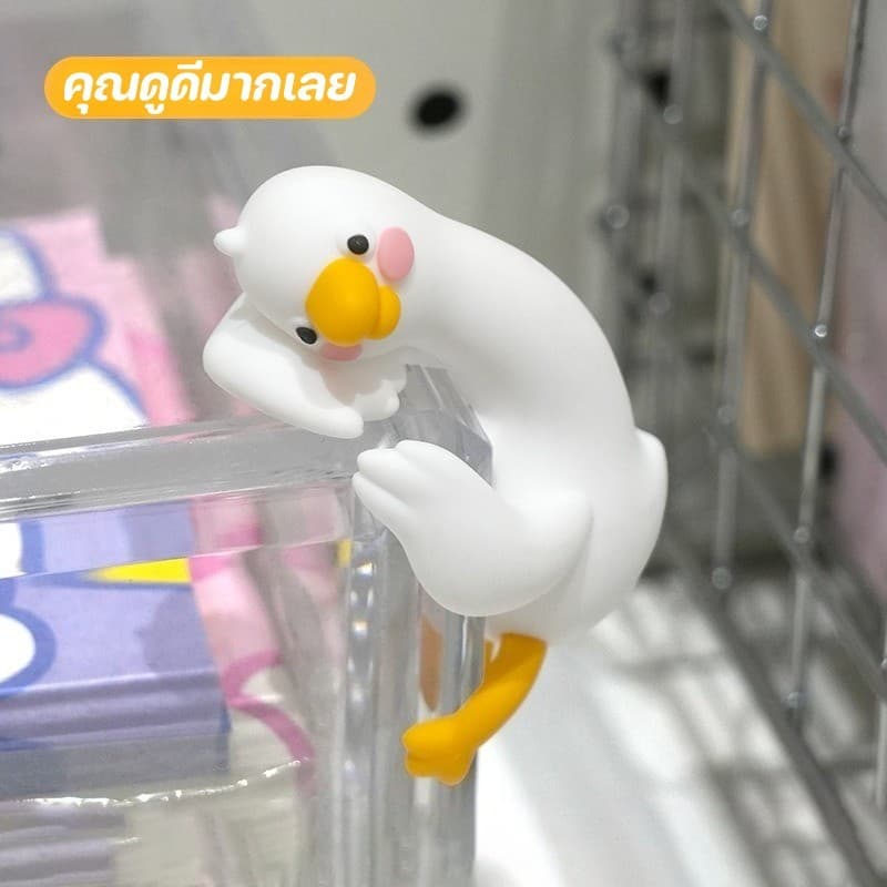 MLADEN 3D เป็ดหุ่นเรซิ่นเป็ดเครื่องประดับขี้เล่น ตกแต่งหน้าจอ เครื่องประดับหน้าจอเป็ดเรซิ่น รูปที่ 2