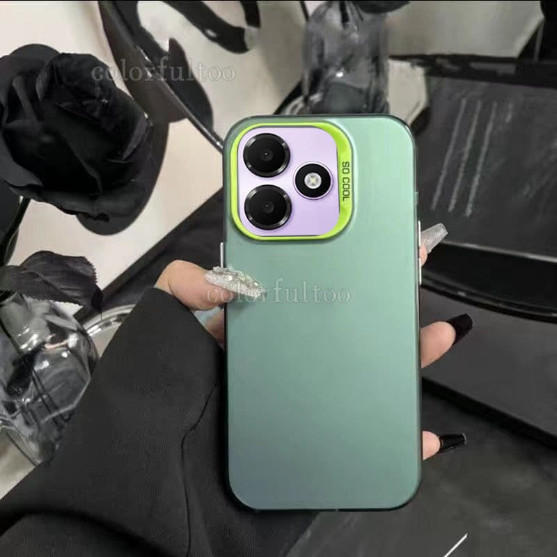 สําหรับOppoA6C 2026 Matteคู่สําหรับOppo A6C OppoA6 CA 6C 6 C 4G 5G Minimalistกันกระแทกโลหะเลเซอร์ผิวMatteปลอกปกหลังShell รูปที่ 7