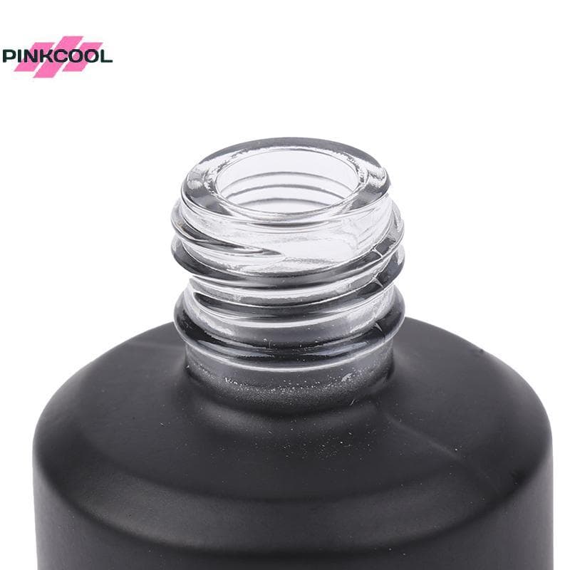 PINKCOOL 15ml แก้วใสขวดยาทาเล็บที่ว่างเปล่าพร้อมฝาปิดแปรงภาชนะเครื่องสําอางขวดแก้วเล็บพร้อมแปรงร้อน รูปที่ 7