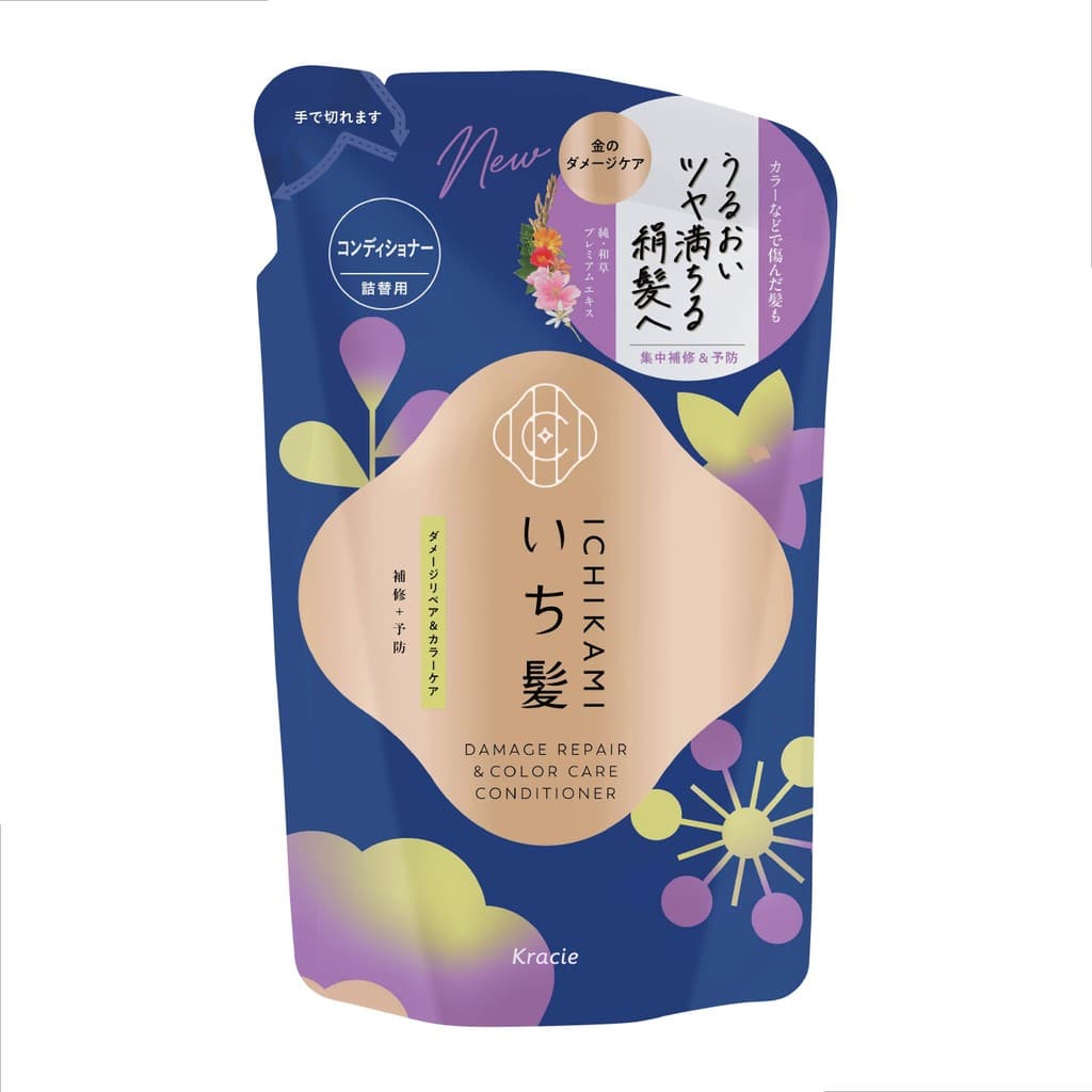 MORITOMO Official - ICHIKAMI DAMAGE REPAIR & COLOR CARE CONDITIONER 320 g / ครีมนวด ถุงเติม เส้นผมสว่าง ชุ่มชื้น รูปที่ 2