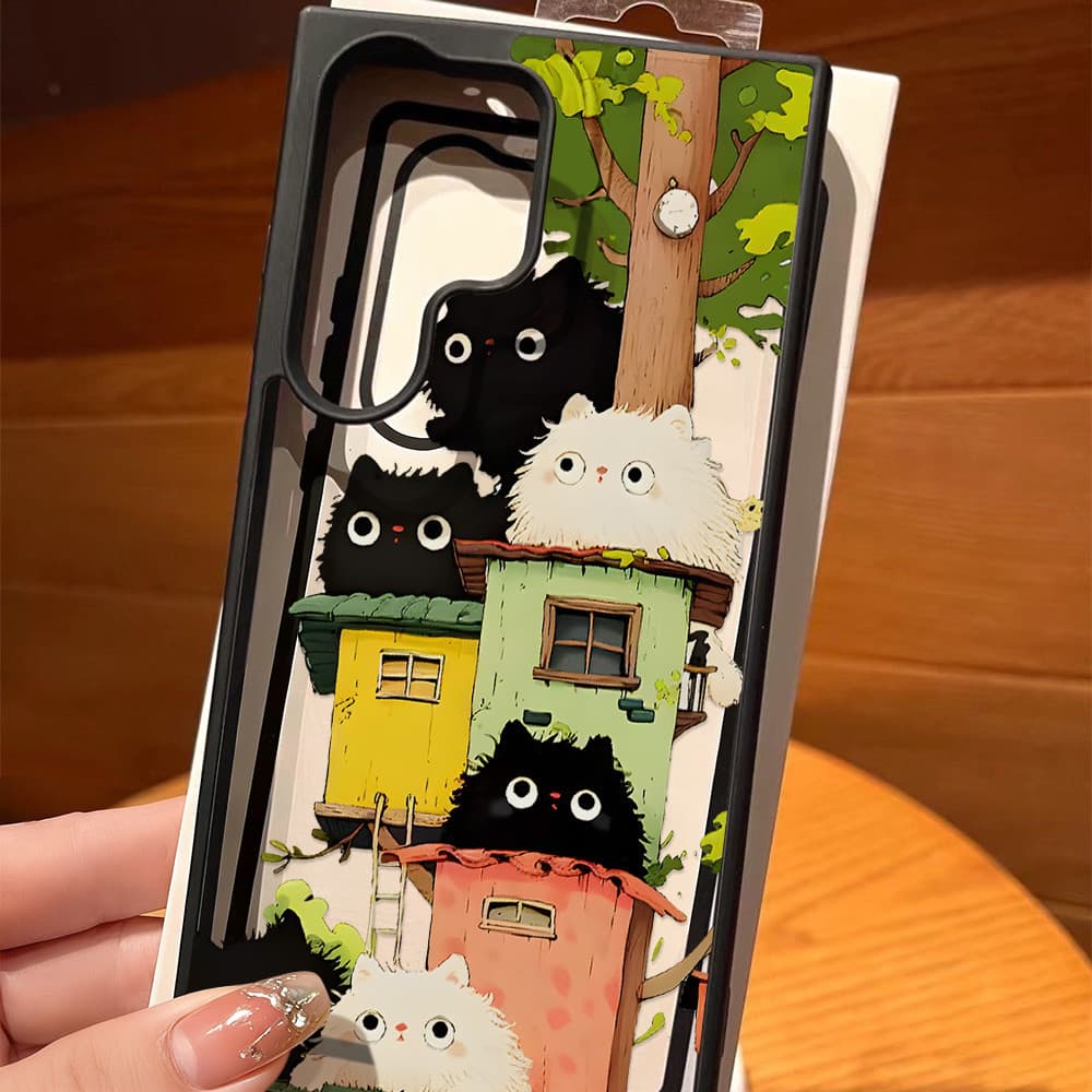 INS เคส For Samsung A57 A07 A56 A37 A17 A05S A55 A16 A54 A34 A36 A06 A35 S24 S23 S26 S25Ultra FE อะคริลิกฝ้า เคสโทรศัพท์ รูปที่ 6