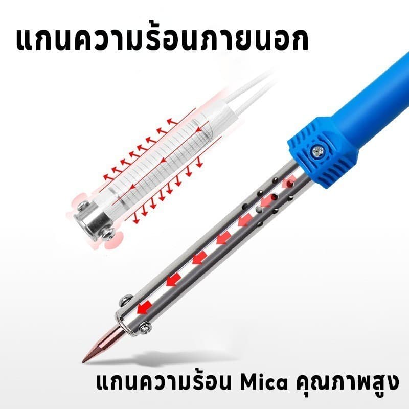9 ชิ้น เครื่องแกะสลักความร้อน 3 IN 1 สำหรับงานคราฟท์และสวน ใช้ตัด-เจาะ-ขึ้นรูปพลาสติก ใช้ง่าย ปลอดภัย รูปที่ 4