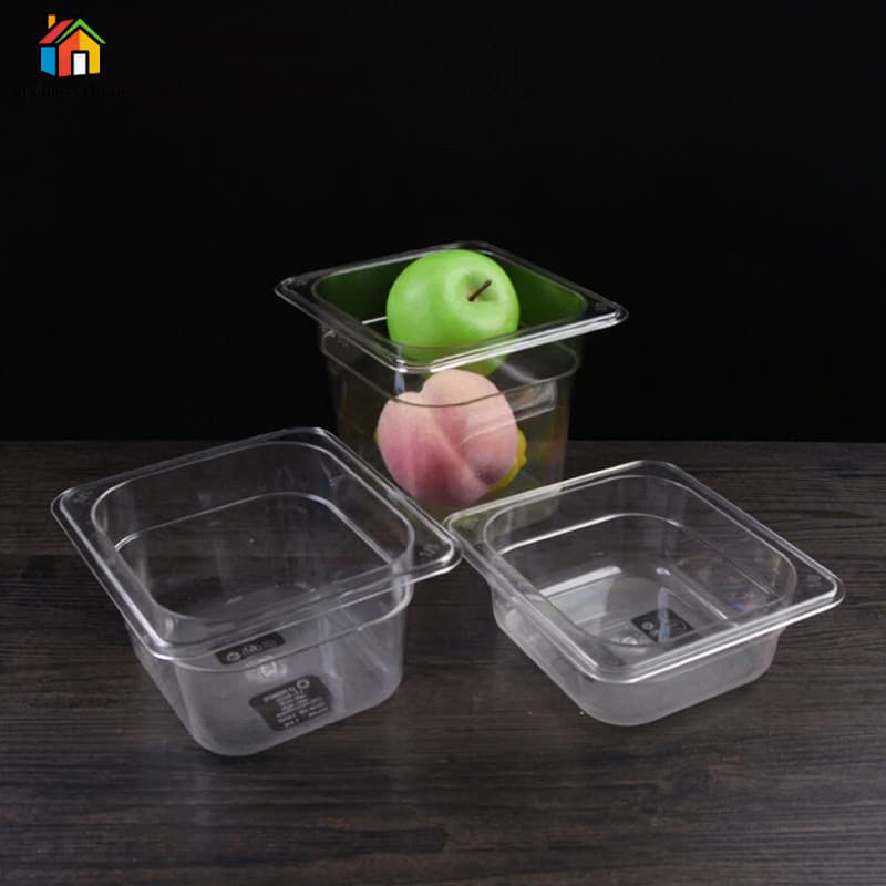 ส่งจากไทย! GN1/2- GN1/4 กล่องเก็บวัตถุดิบ Food Grade PET พลาสติก ทนร้อน-เย็น มีฝาปิด ใส่เห็น ใช้งานร้านอาหาร/บุฟเฟ่ต์ รูปที่ 6