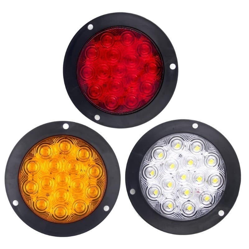 ไฟท้าย LED 16 ดวง 4 นิ้ว กันน้ำ IP67 12V-24V ไฟเบรก/ไฟเลี้ยว/ไฟถอยหลัง สำหรับรถบรรทุก รถพ่วง เทรลเลอร์ รูปที่ 8