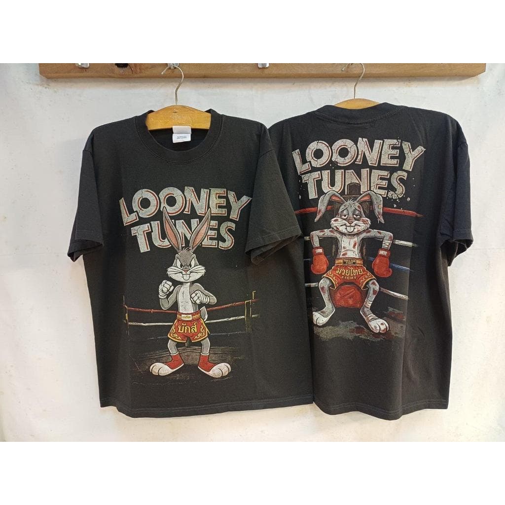 เสื้อลาย บั๊คBugs Muay Thai – นักชกสายกวน วินเทจดาร์ค รูปที่ 4