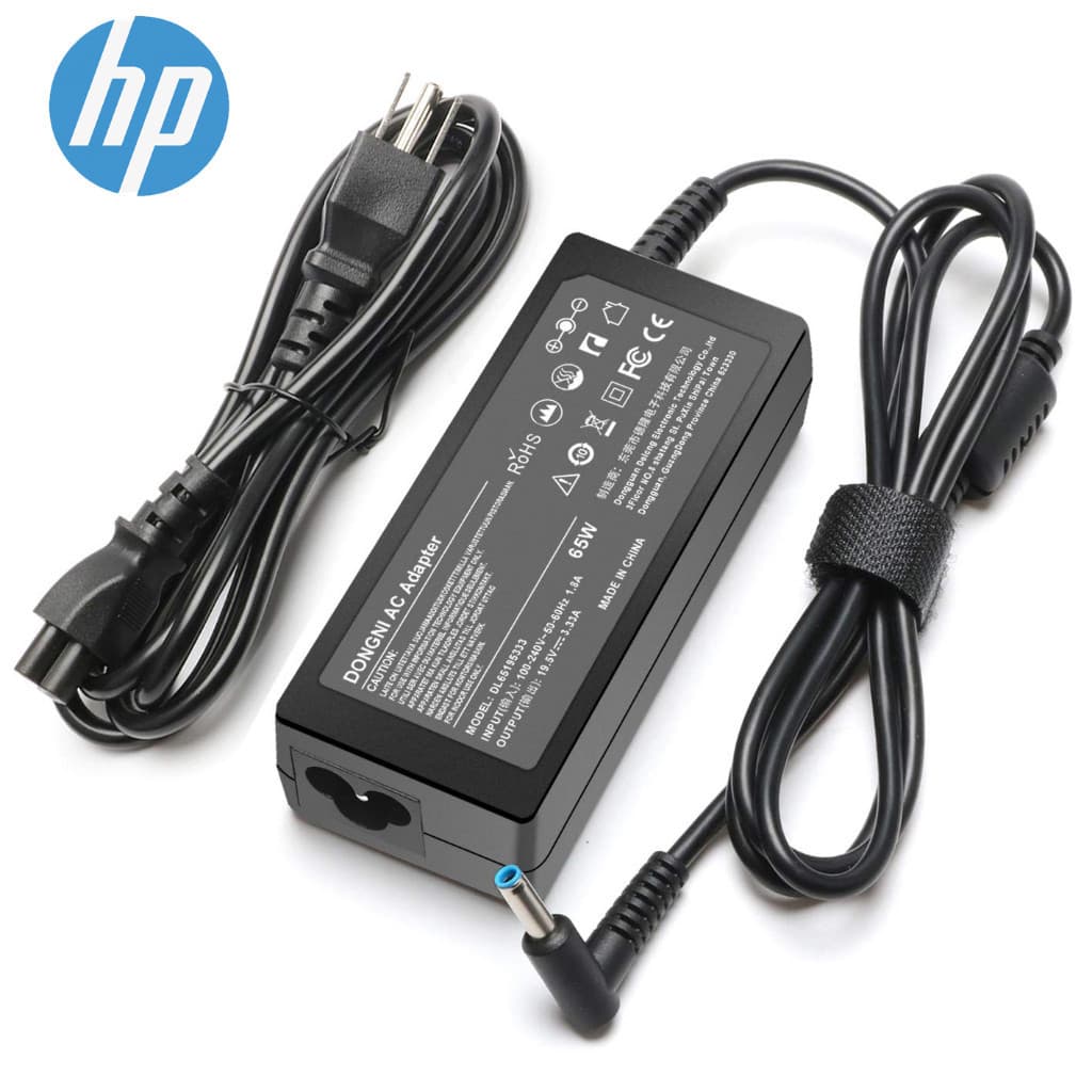 For HP Battery Adapter 45/65W 19.5V 3.33A, head size 4.5*3.0mm Blue Tip Laptop Adapter for HP Pavilion x360 11 13 15 รูปที่ 1