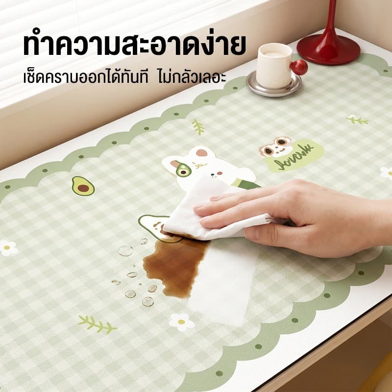 แผ่นรองโต๊ะการ์ตูน สำหรับนักเรียนและเด็ก ป้องกันพื้นผิวโต๊ะ กันลื่น ทนทาน สวยงาม และช่วยปกป้องสายตา รูปที่ 2