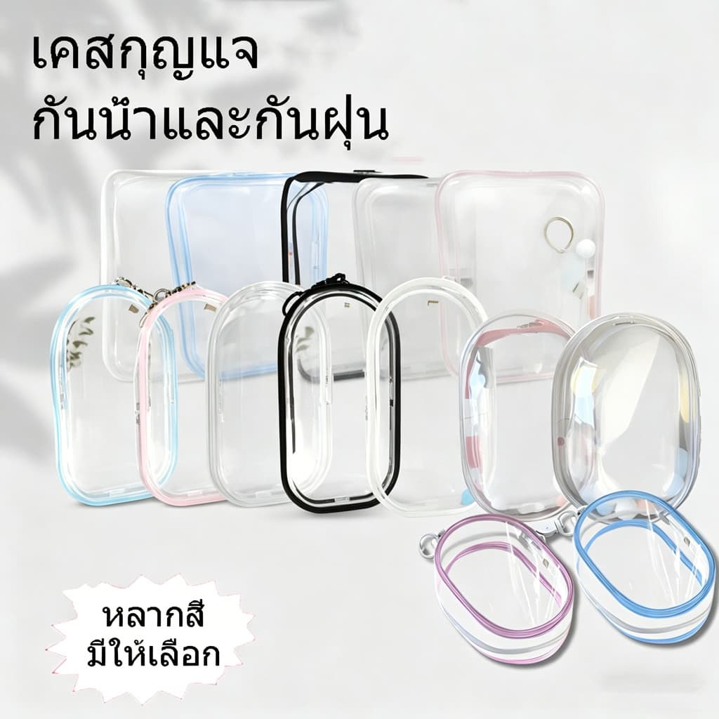 ถุงใส่ตุ๊กตาทำจาก PVC ใส กันฝุ่นและกันน้ำ มีให้เลือกหลายสีและหลายขนาด เป็นไอเท็มที่ต้องมีสำหรับการพาตุ๊กตาออกไปข้างนอก รูปที่ 2
