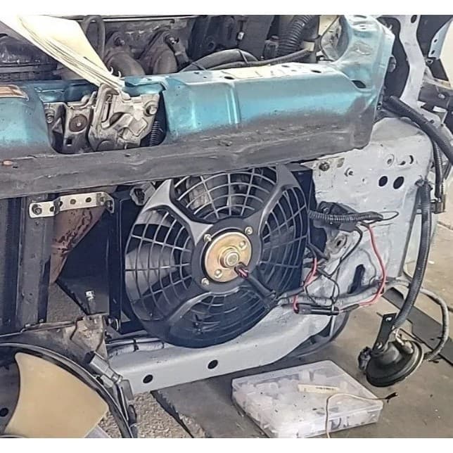 พัดลม นำเข้า แบบเป่า 10 นิ้ว 12V โครงเหล็ก เป่า ระบายความร้อน พัดลมแอร์ ระบายอากาศ พัดลมแผง หม้อน้ำ ดูด รูปที่ 3