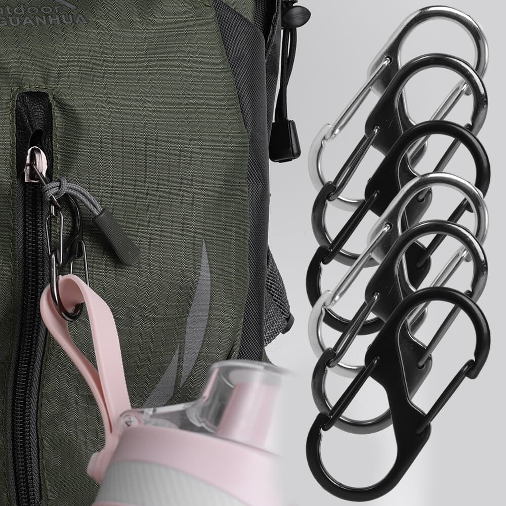 BLIVO ตะขอคาราบิเนอร์ ตัว S | แพ็ค 1 ชิ้น 50mm| DIY Carabiner ตะขอเซฟตี้ ห่วงกุญแจ ห่วงแขวนพร้อมตัวล็อค keychain รูปที่ 5