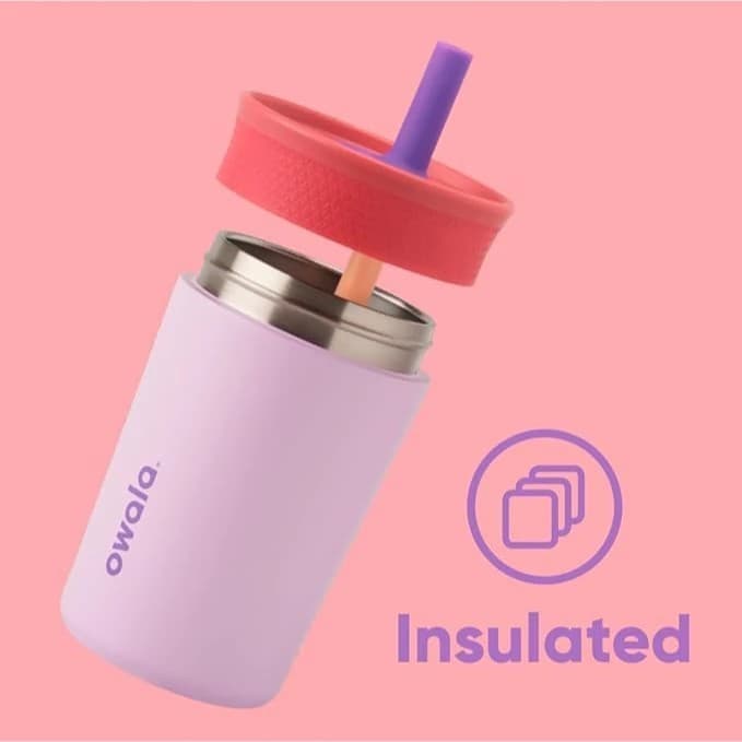 Owala Kids' Tumbler 12oz แก้วเก็บเย็นสแตนเลสสำหรับเด็ก ของแท้นำเข้า สีน่ารักมาก! รูปที่ 4