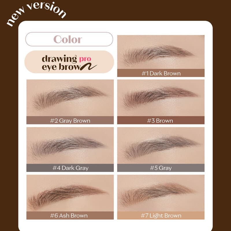 Etude Drawing Eyebrow Pro 0.25g #1 Dark Brown ดินสอเขียนคิ้วปลายตัดสามเหลี่ยม อีทูดี้ เฮ้าส์ เพิ่มปริมาณจากรุ่นเดิม ... รูปที่ 9