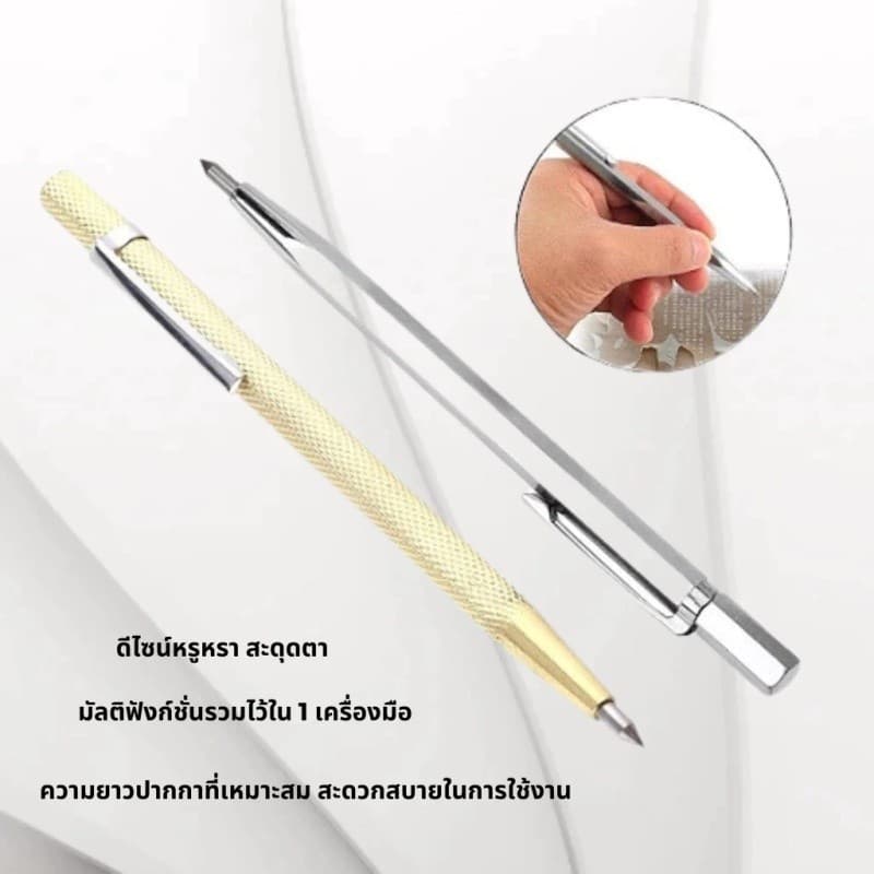 ปากกาขีดเหล็ก ปากกามาร์กเกอร์ สําหรับมาร์กเกอร์ หินเซรามิค กระจก โลหะ Rivet รูปที่ 4