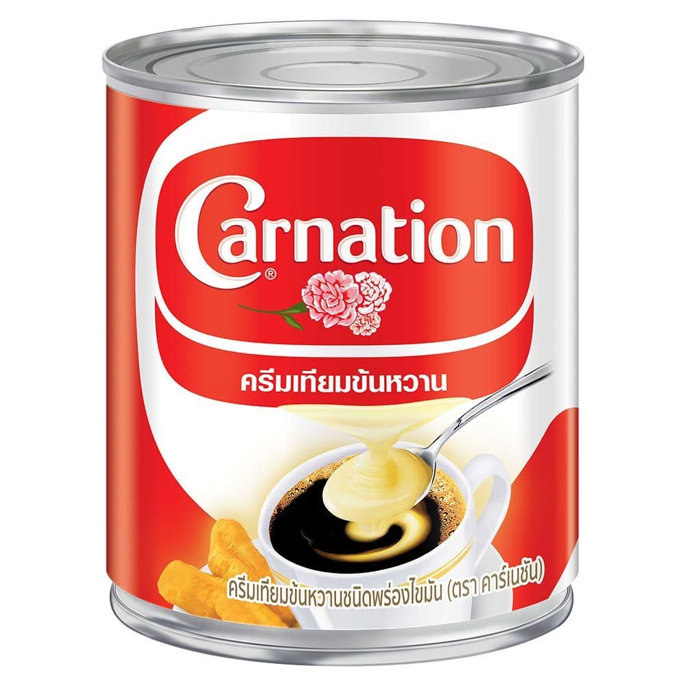 คาเนชั่นครีมเทียมข้นหวาน 388 กรัม CARNATION LOWFAT SCM 388 G. รูปที่ 1