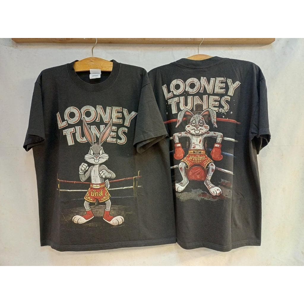 เสื้อลาย บั๊คBugs Muay Thai – นักชกสายกวน วินเทจดาร์ค รูปที่ 1