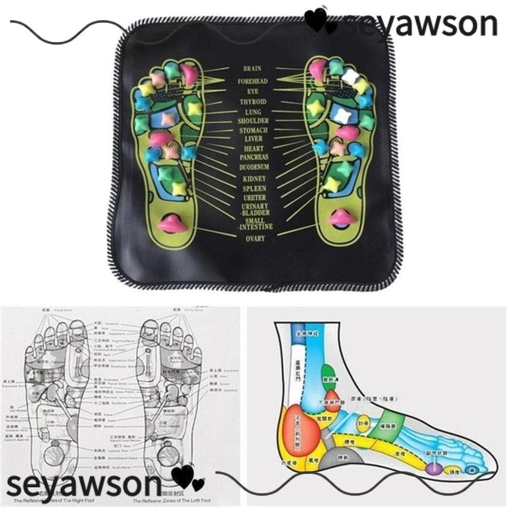 Seyawson แผ่นนวดบําบัด Acupoint Mat ขาผ่อนคลายนวดเท้า รูปที่ 1