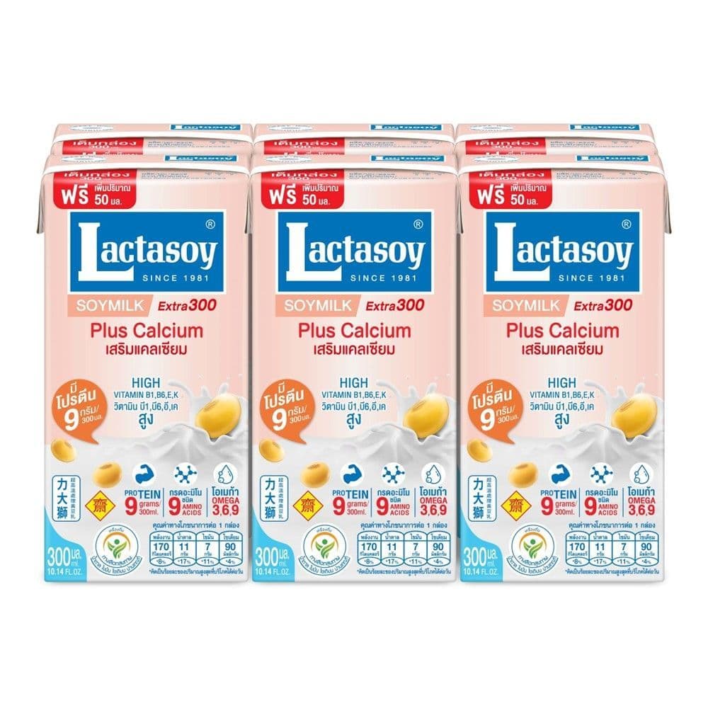แลคตาซอยนมถั่วเหลืองสูตรเจ300มล. แพ็ค 6 LACTASOY J 300 ML. PACK 6 รูปที่ 1