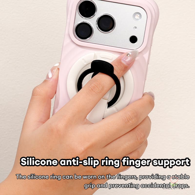 ที่วางโทรศัพท์แม่เหล็กสองด้าน แม่เหล็กแรงสูง Magnetic holderหมุน360° พับได้ พร้อมที่วางแหวนนิ้ว บางเฉียบ ที่ยึดแม่เหล็ก รูปที่ 4