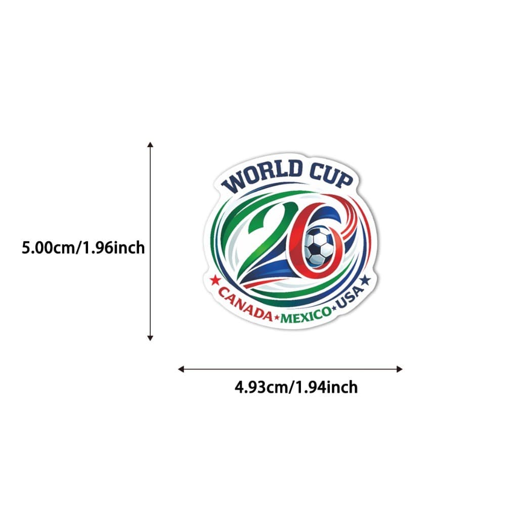 NikiHome สติ๊กเกอร์ ฟุตบอลโลก 2026 World Cup สติ๊กเกอร์กันน้ำ ผิวด้าน ติดแก้วน้ำ กระเป๋าเดินทาง รูปที่ 8