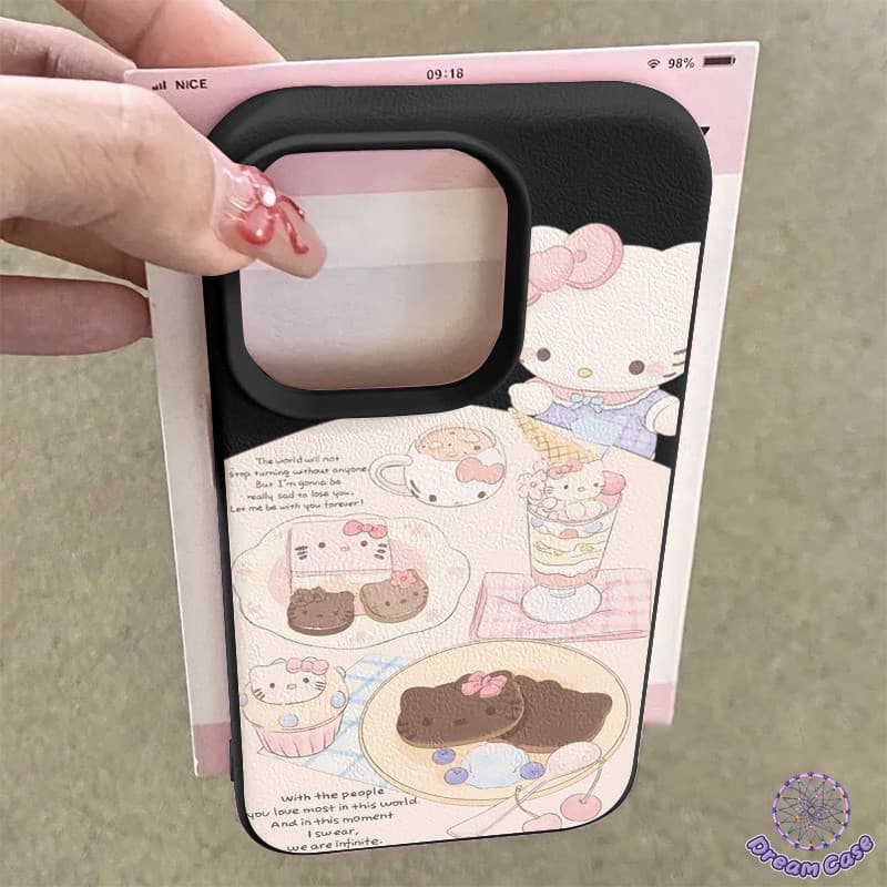 เคสไอโฟน 17 สำหรับ IPhone 13 15 17 AIR 11 16 12 14 Pro Max 15 7 8 14 Plus XR เคสTPUหนังนุ่ม ลายแมวขนมหวาน คู่รัก มินิมอล รูปที่ 8